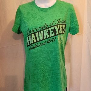 University Of Iowa Hawkeyes Established 1847 Green Tee Shirt
